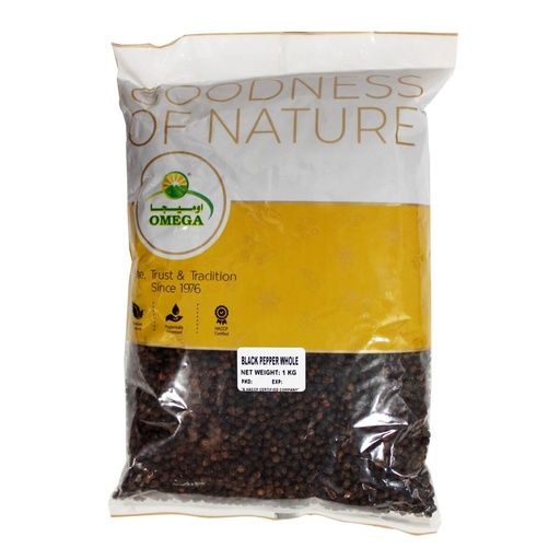 Omega Black Pepper Whole 1x1kg GGFT Business